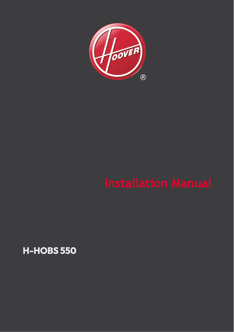 Page n°1 - Manuel utilisateur Hoover HIF84DCS