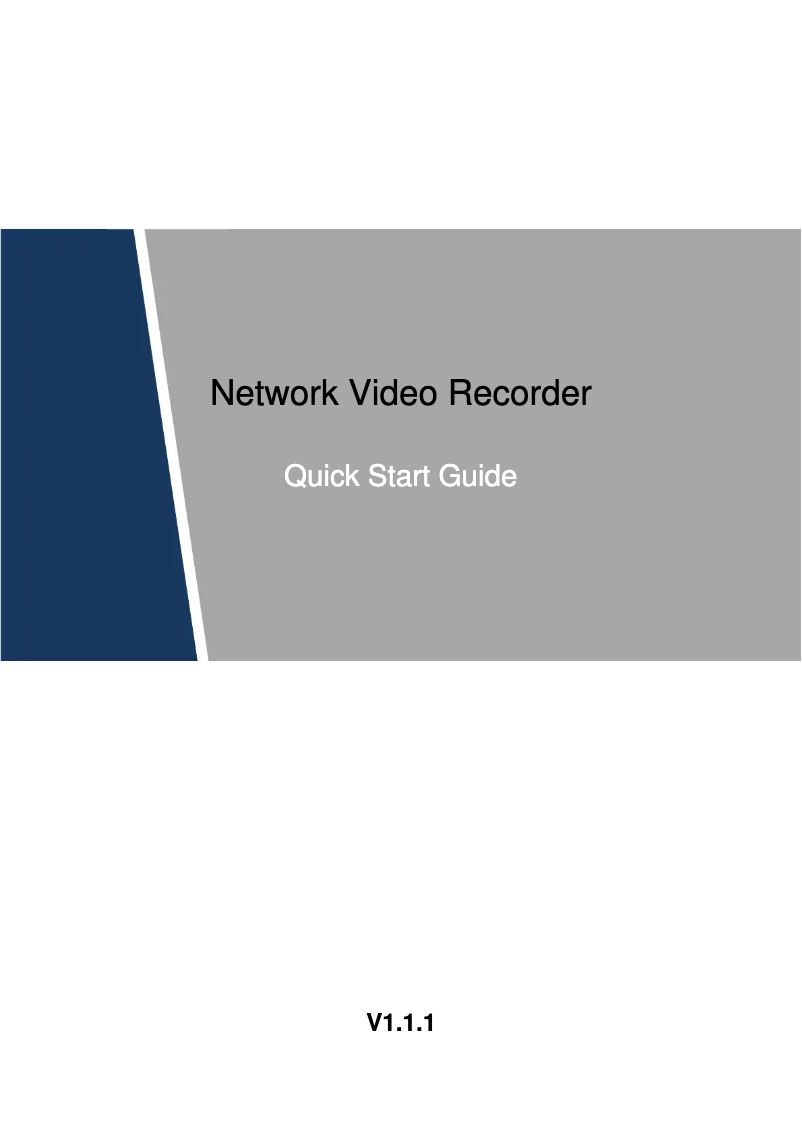 Page n°1 - Guide de démarrage rapide Dahua Technology EZ-IP NVR1B04HC-4P/E