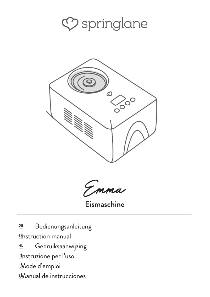 Página 1 del manual Manual de usuario Springlane Emma