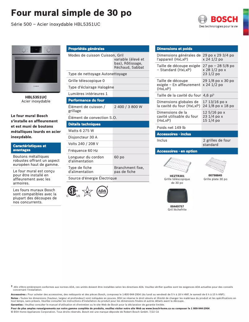 First page image of the manual for HBL5351UC