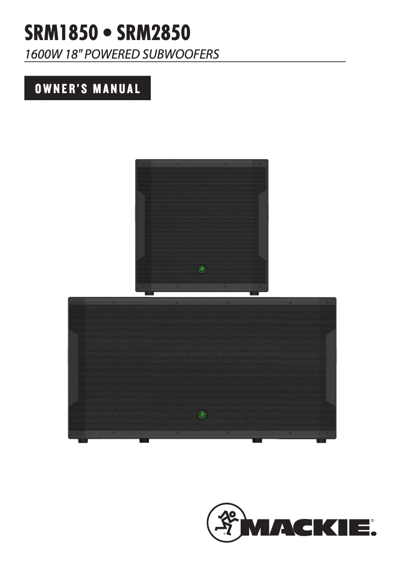 Image de la première page du manuel de l'appareil SRM1850