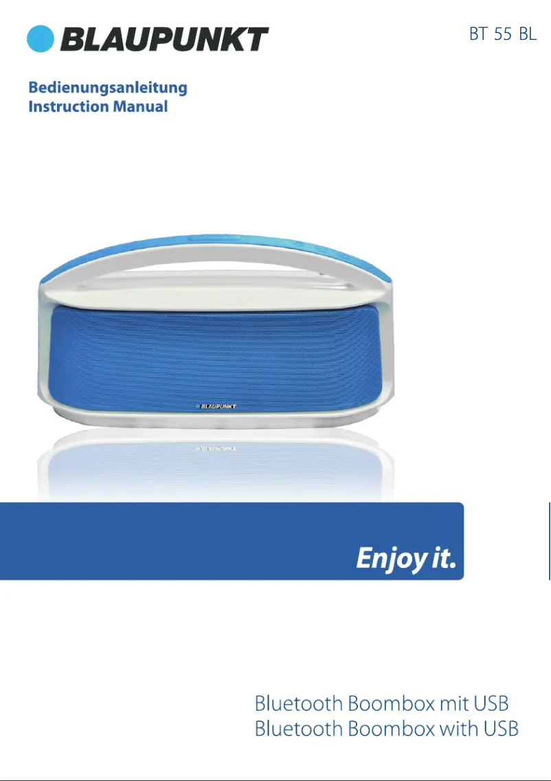 Image de la première page du manuel de l'appareil BT 55 BL