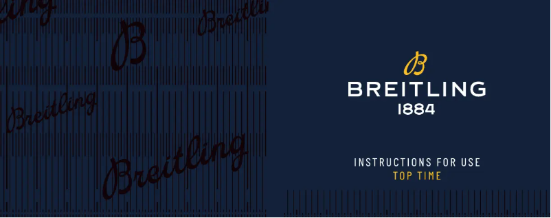 Page n°1 - Manuel utilisateur Breitling Top Time