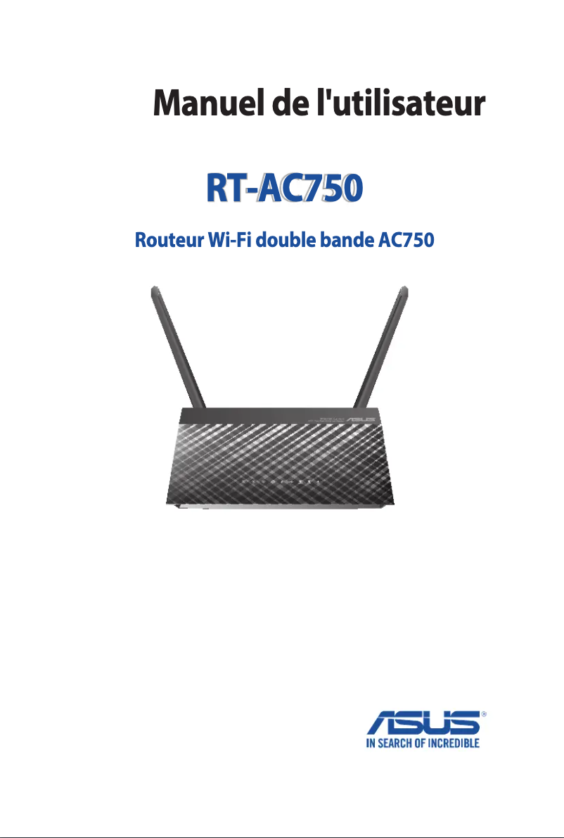 Page 1 de la notice Manuel utilisateur Asus RT-AC750
