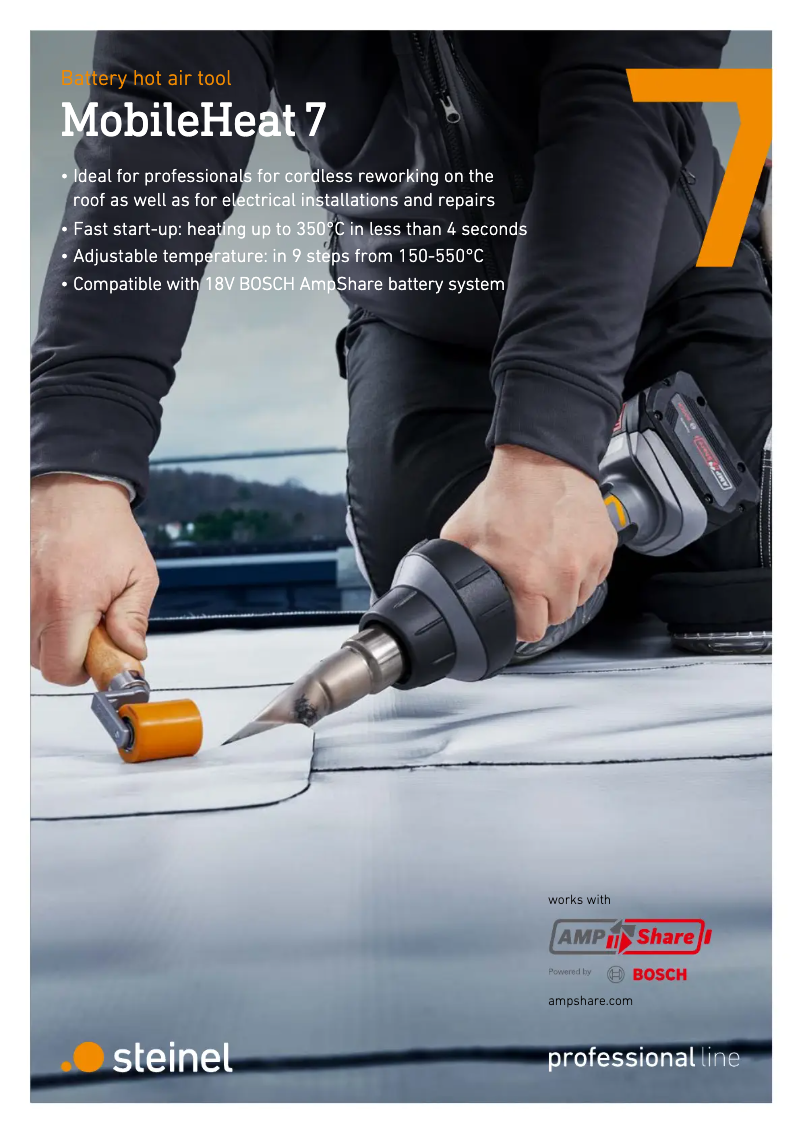 Page 1 de la notice Brochure Steinel MobileHeat 7