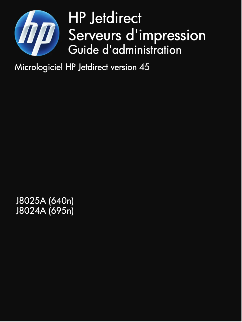 Image de la première page du manuel de l'appareil Jetdirect 640n