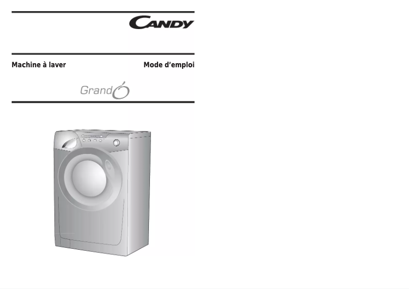 Page n°1 - Manuel utilisateur Candy GO 614-47
