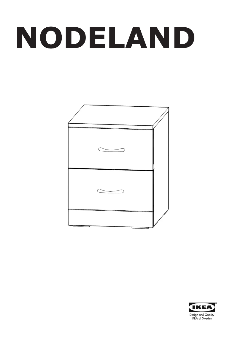 Página 1 del manual Manual de usuario Ikea NODELAND 004.951.00