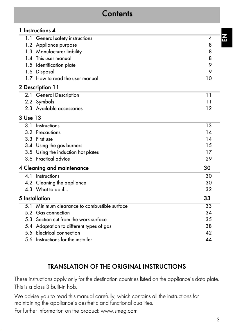 Page 1 de la notice Manuel utilisateur Smeg PM6912WLDRAU