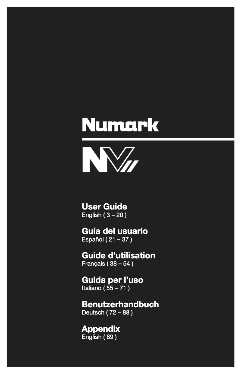 Image de la première page du manuel de l'appareil NVII