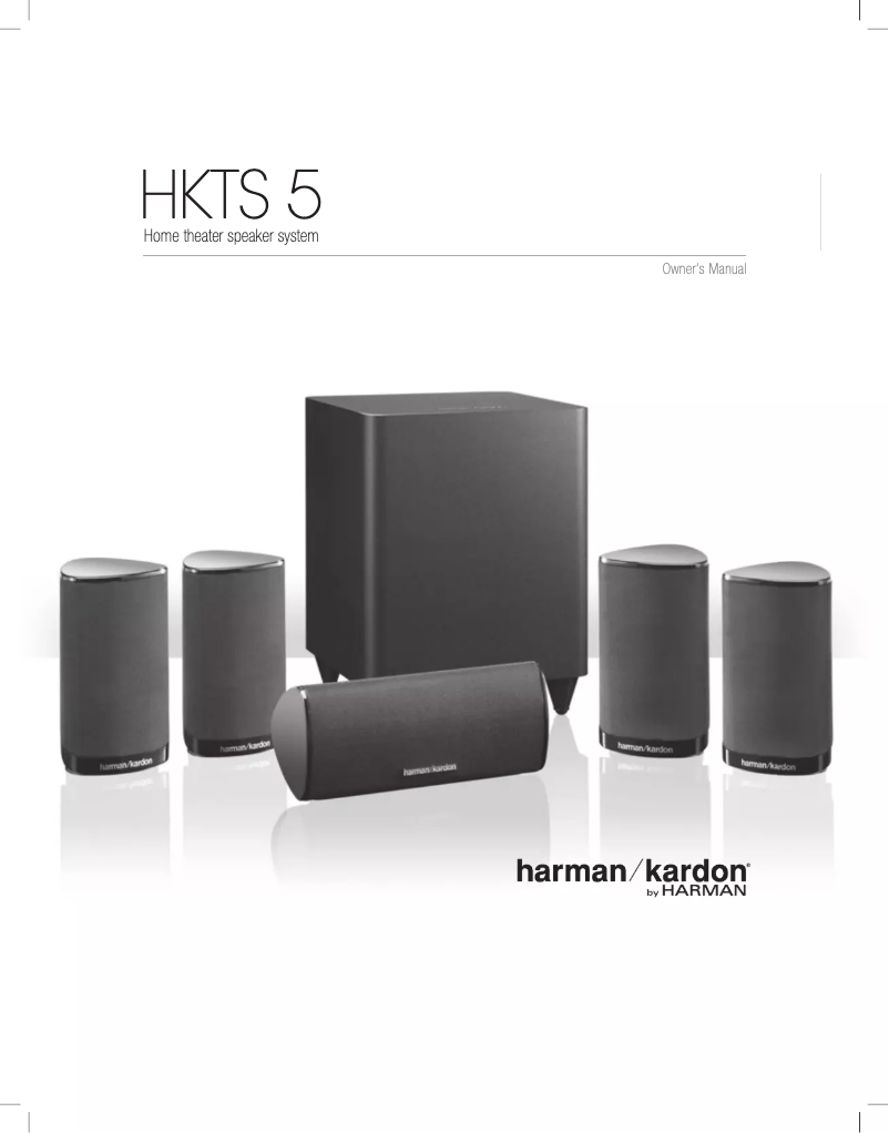 Page n°1 - Manuel utilisateur Harman Kardon HKTS 5