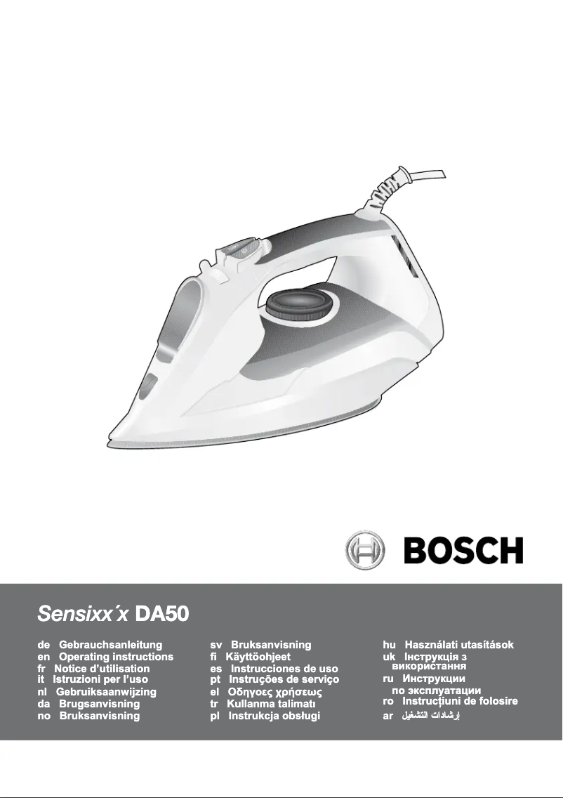 Page 1 de la notice Manuel utilisateur Bosch Sensixx TDA502801T