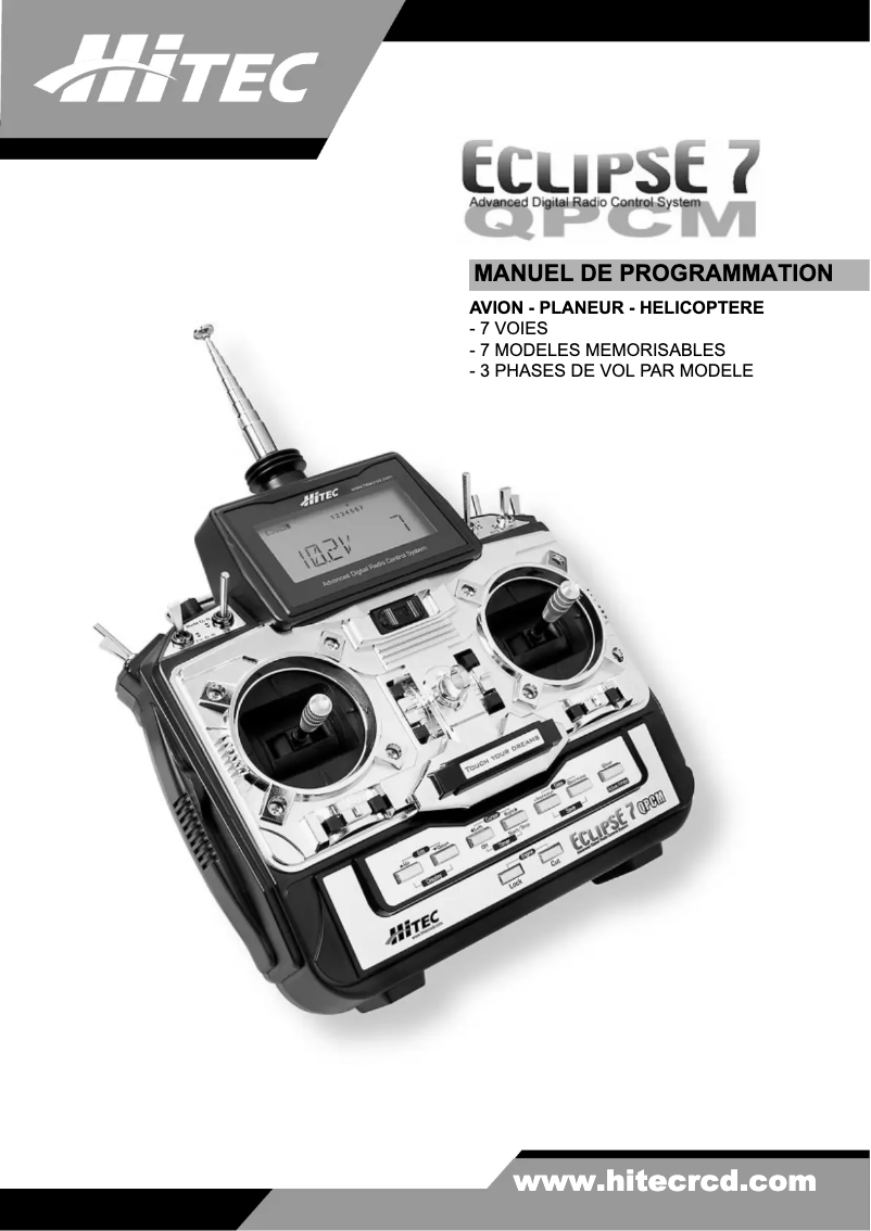Page n°1 - Manuel utilisateur Hitec Eclipse 7