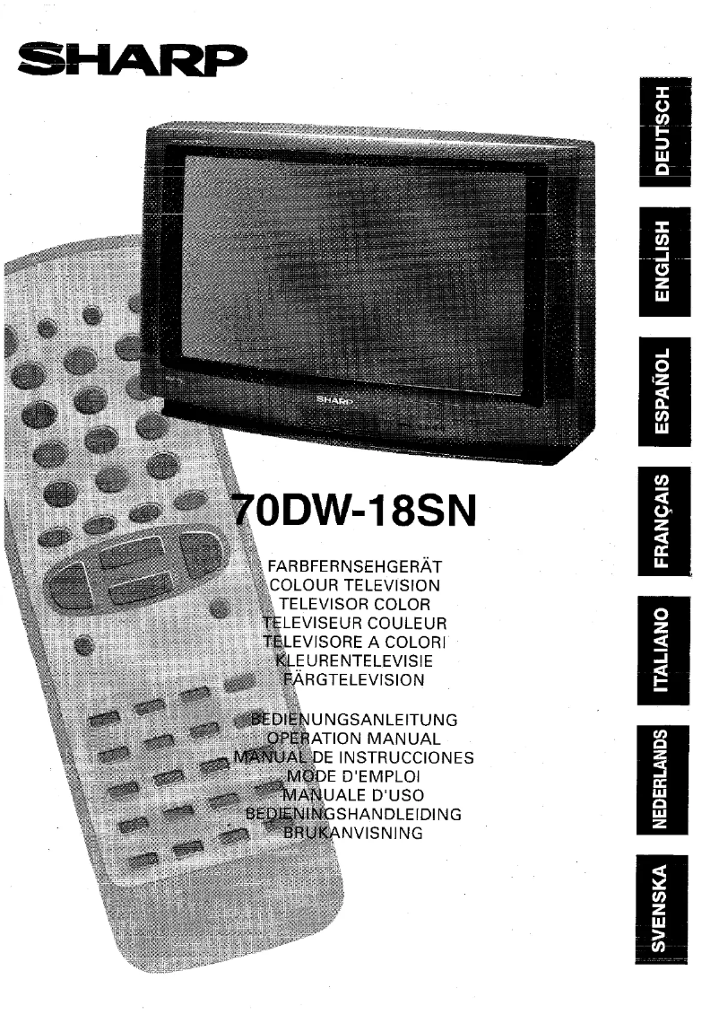 Página 1 del manual Manual de usuario Sharp 70DW18SN