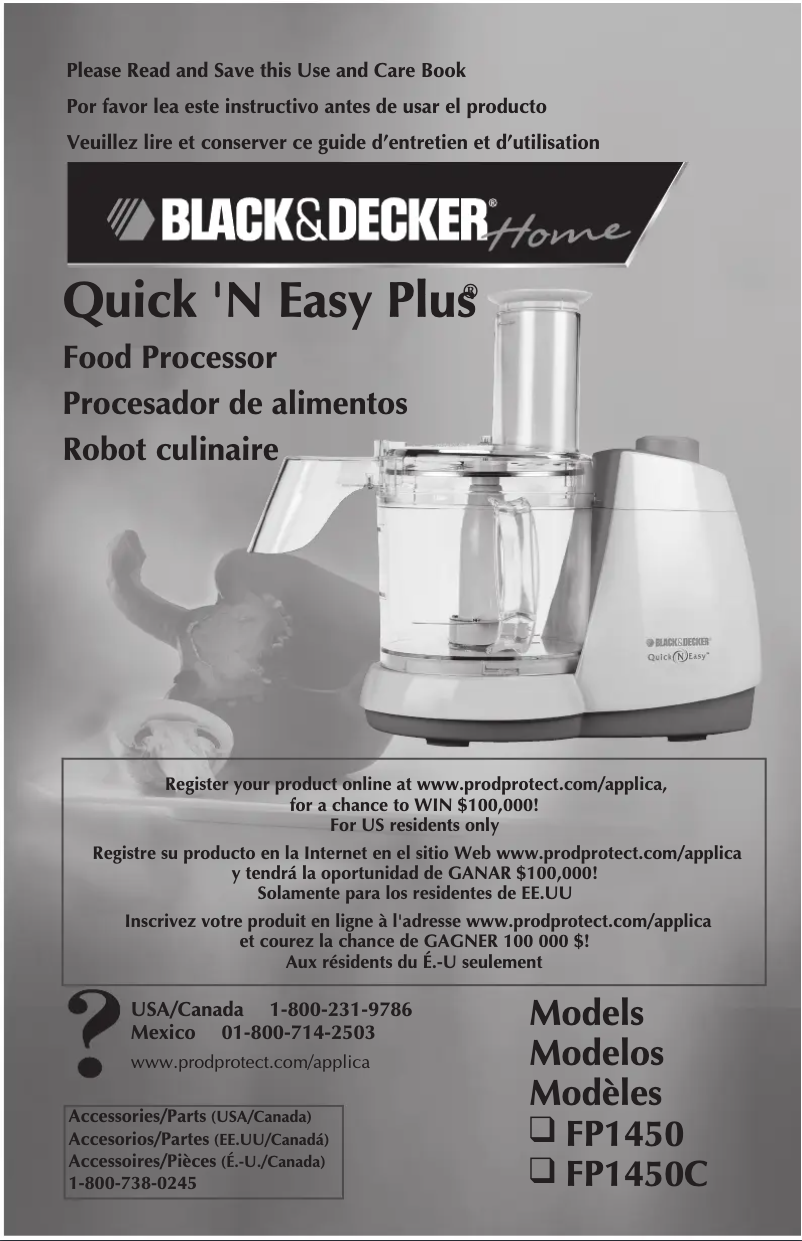 Image de la première page du manuel de l'appareil FP1450