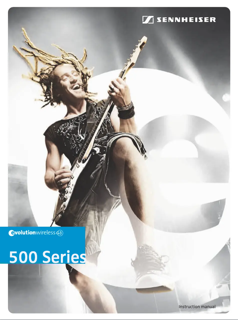 Page 1 de la notice Manuel utilisateur Sennheiser EW 572 G3-D-EU