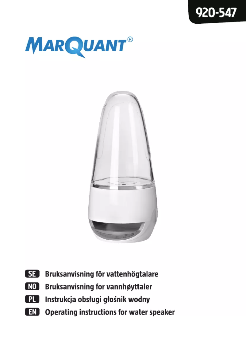 Página 1 del manual Manual de usuario Marquant 920-547