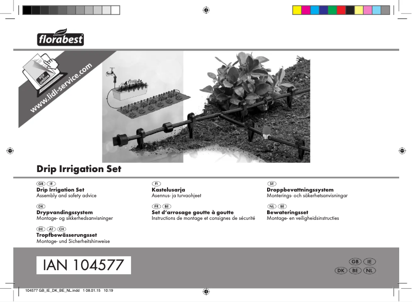 Page 1 de la notice Manuel utilisateur Florabest Z31967