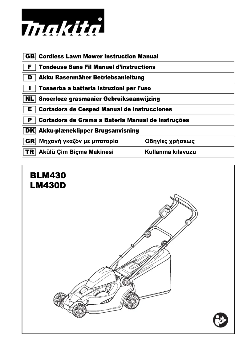 Page n°1 - Manuel utilisateur Makita BLM430