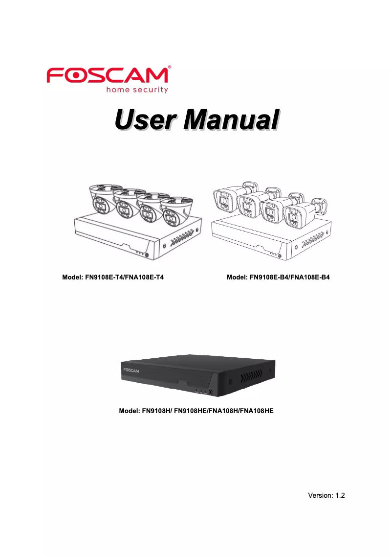 Page n°1 - Manuel utilisateur Foscam FN9108HE