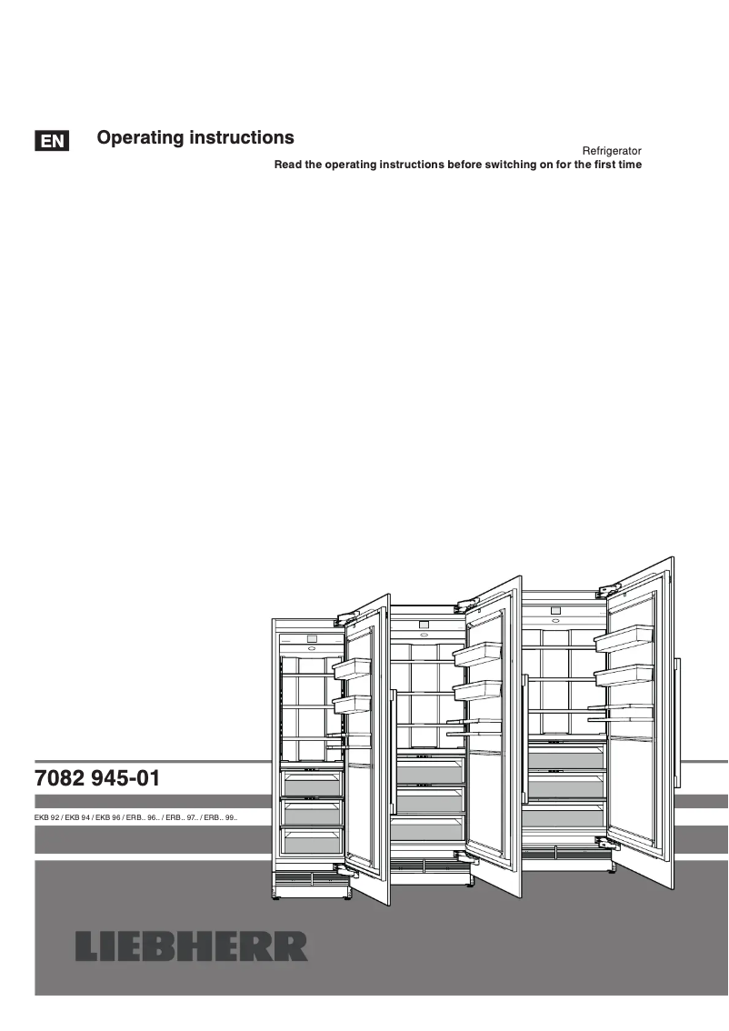 Page n°1 - Manuel utilisateur Liebherr ERBh 9970