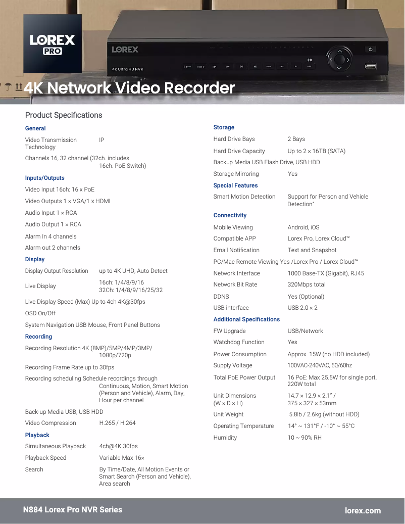 Image de la première page du manuel de l'appareil N884A38B