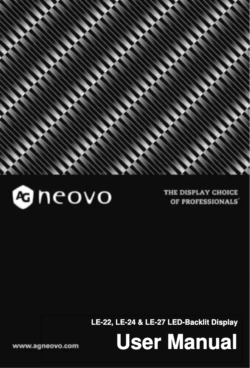 Image de la première page du manuel de l'appareil LE-22