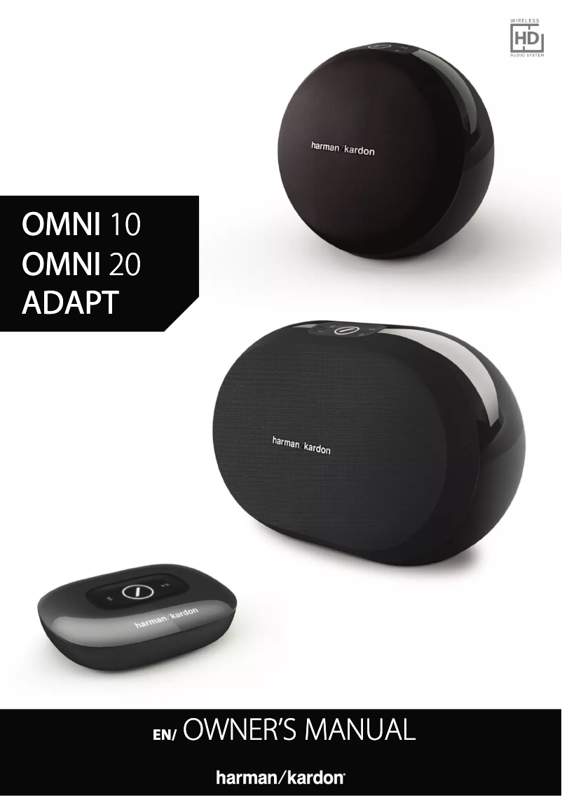 Page 1 de la notice Manuel utilisateur Harman Kardon Adapt