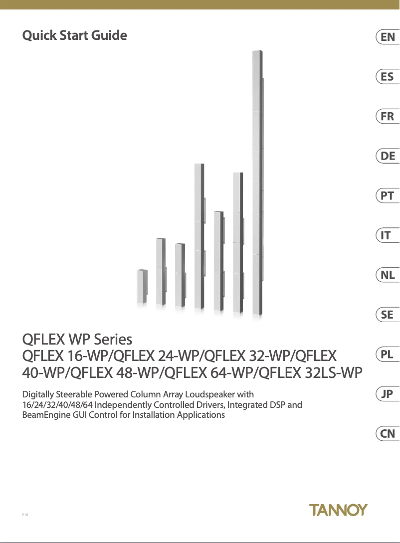 Image de la première page du manuel de l'appareil QFlex 40-WP