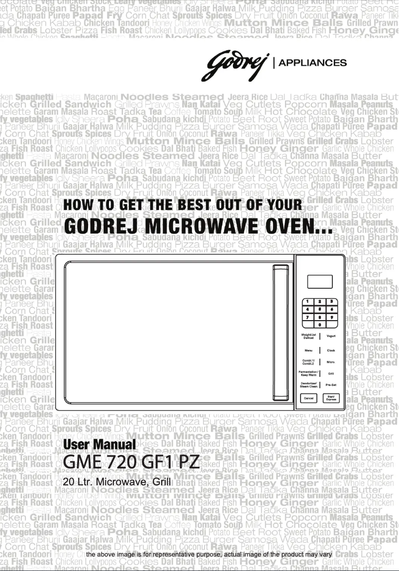 Page n°1 - Manuel utilisateur Godrej GME 720 GF1 PZ