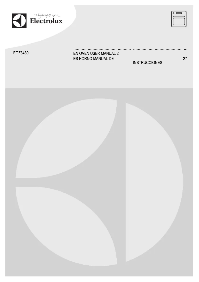 Image de la première page du manuel de l'appareil EOZ3430AOX