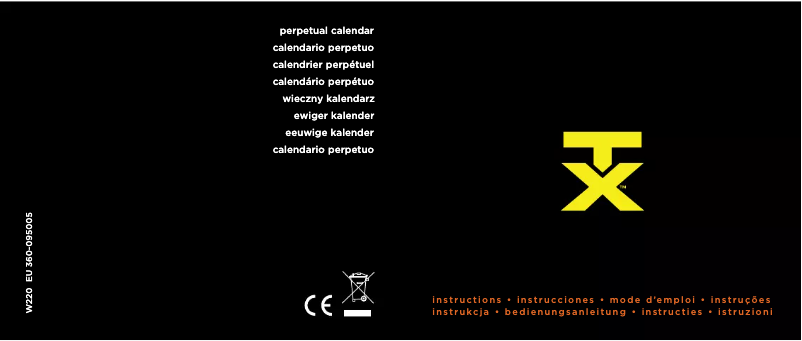 Page 1 de la notice Manuel utilisateur Timex TX300