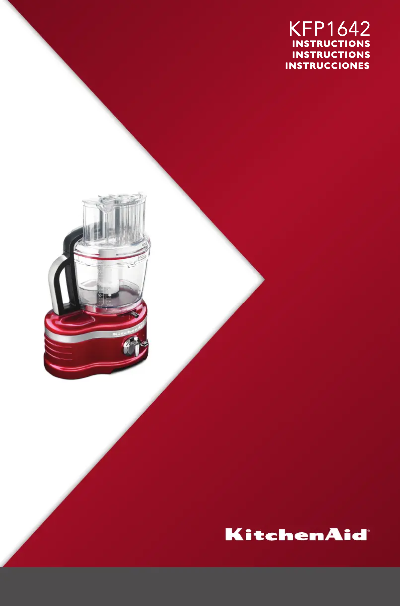 Page n°1 - Manuel d'utilisation et d'entretien KitchenAid KFP1642SR