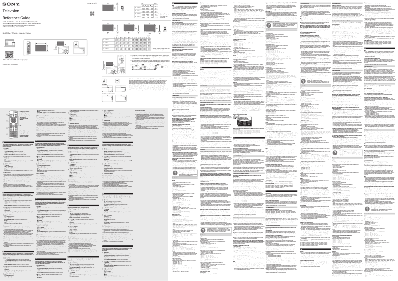 Página 1 del manual Manual de usuario Sony XR-83A84L