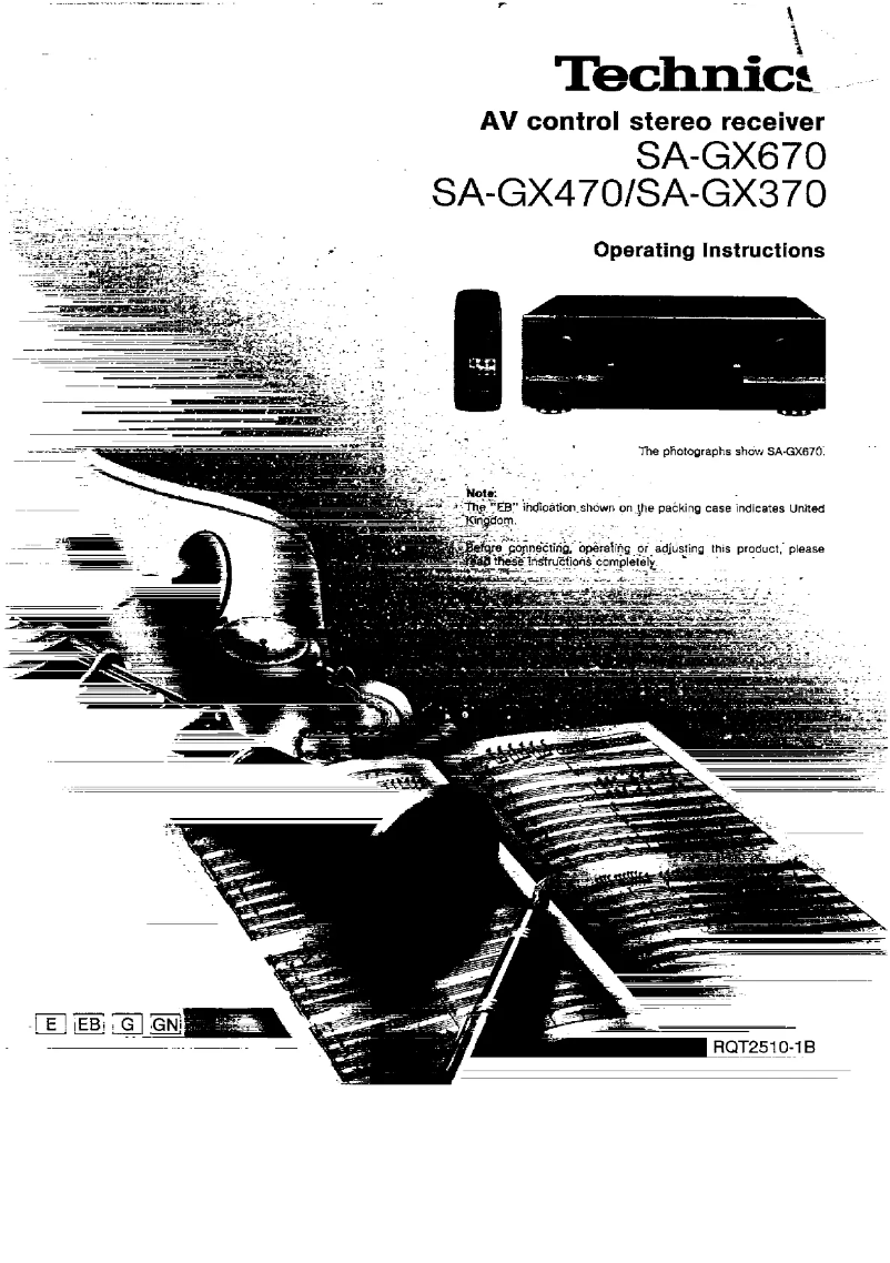 Page n°1 - Manuel utilisateur Technics SA-GX670