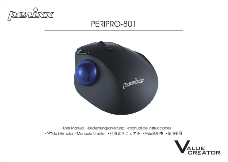 Page n°1 - Manuel utilisateur Perixx PERIPRO-801