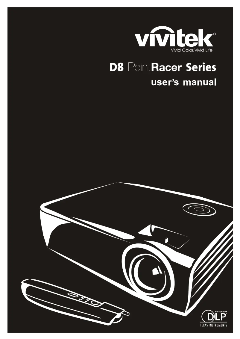 Page 1 de la notice Manuel utilisateur Vivitek D858WTPB