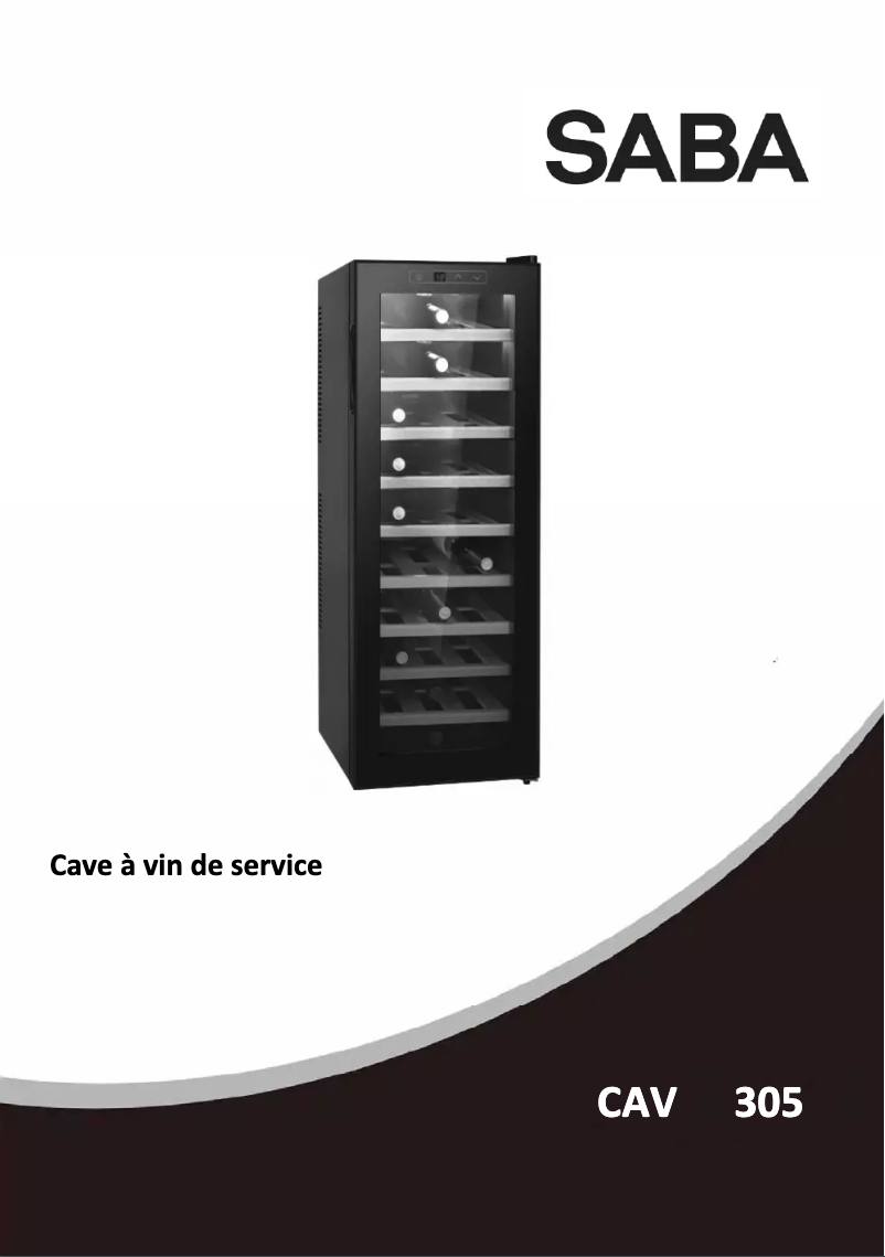 Image de la première page du manuel de l'appareil CAV305