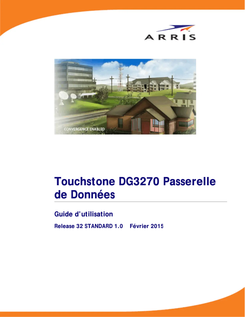 Page n°1 - Manuel utilisateur Arris SURFboard DG3270A/NA