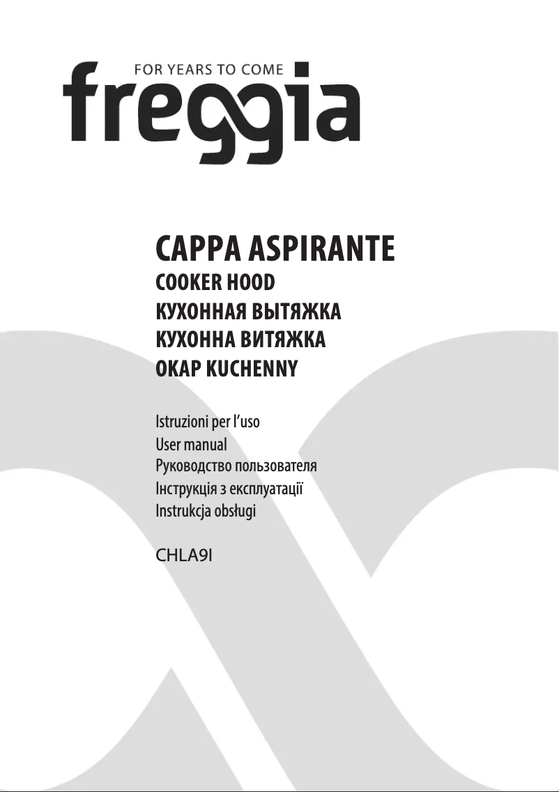Image de la première page du manuel de l'appareil CHLA9XI