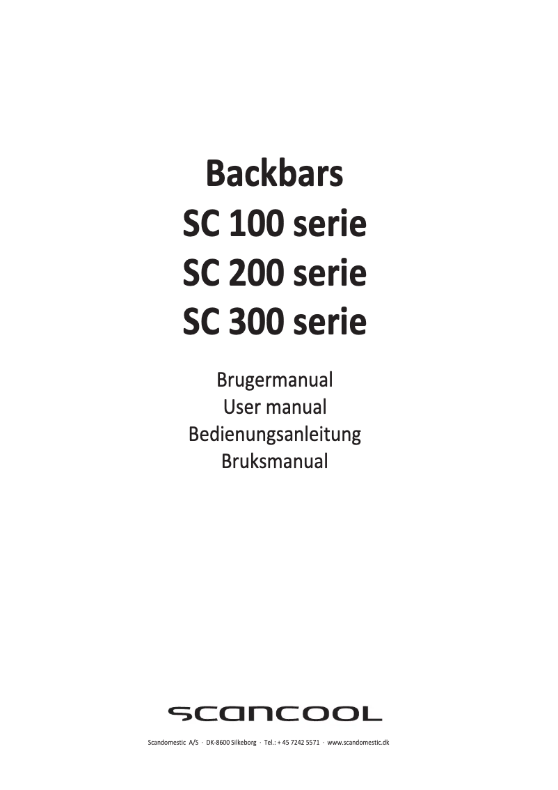 Page n°1 - Manuel utilisateur Scancool SC 311 SLE