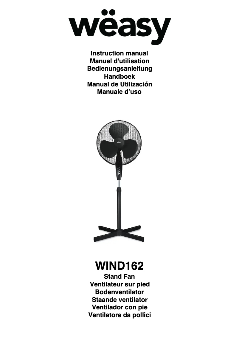 Page n°1 - Manuel utilisateur Wëasy WIND162