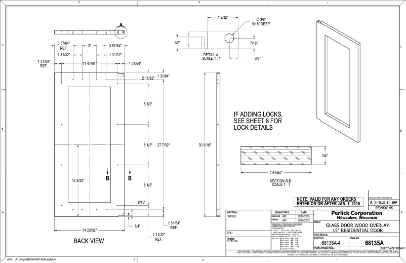 Page n°1 - Mode d'emploi Perlick Signature Series HP15WO-3-4L