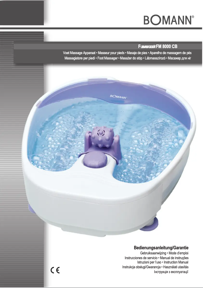 Page n°1 - Manuel utilisateur Bomann FM 8000 CB