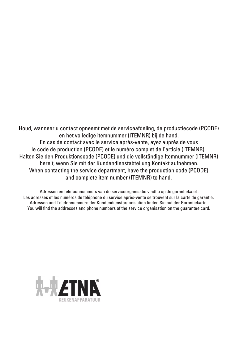 Image de la première page du manuel de l'appareil EKK1441