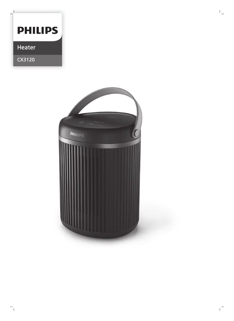 Page 1 of the manual User Manual Philips CX3120