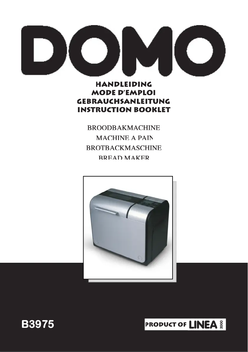 Page n°1 - Manuel utilisateur Domo B3975