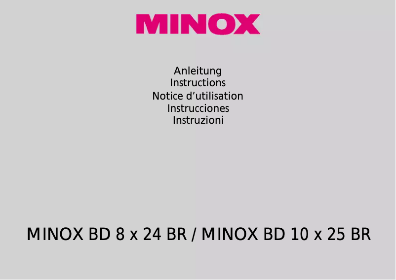 Page 1 de la notice Manuel utilisateur Minox BD 10x25 BR