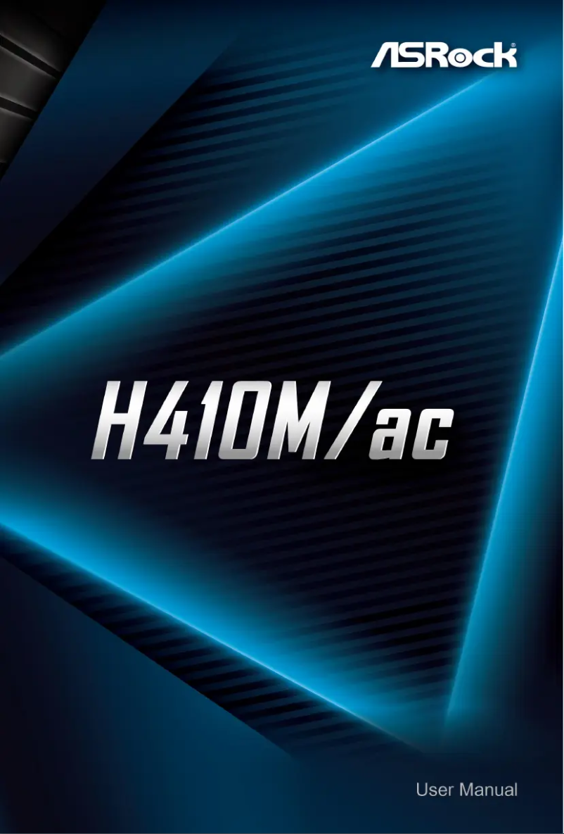 Page n°1 - Manuel utilisateur Asrock H410M/ac