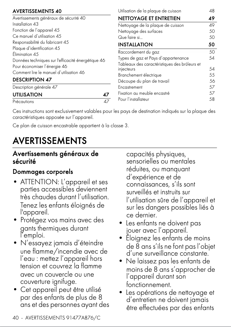 Page 1 de la notice Manuel utilisateur Smeg SR775PO